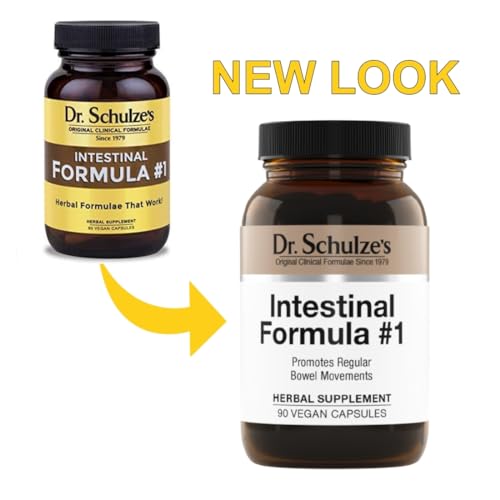 Dr. Schulze's Intestinal Formula #1 Colon Bowel Cleanse Laxative Capsules, 90 Count
