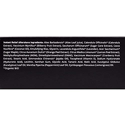 Brickell Men's Instant Relief Aftershave for Men, Soothing After Shave Balm to Prevent Razor Burn, With Aloe, Vitamin E, and Hyaluronic Acid, 4 Ounce, Scented