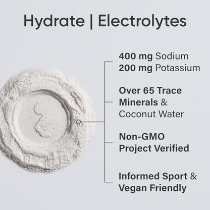 Sports Research Hydrate Electrolytes Powder Packets - Sugar-Free & Naturally Flavored