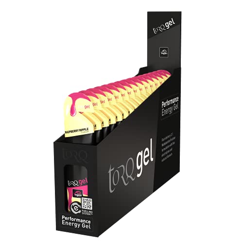 Torq Energy Gel Raspberry Ripple - Sports, Cycling, Running Gels with 30 g