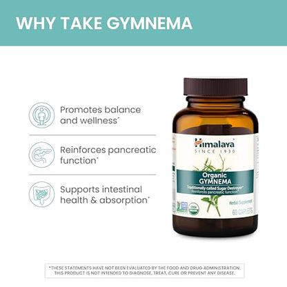 Himalaya Organic Gymnema Herbal Supplement for Weight Management, USDA Certified