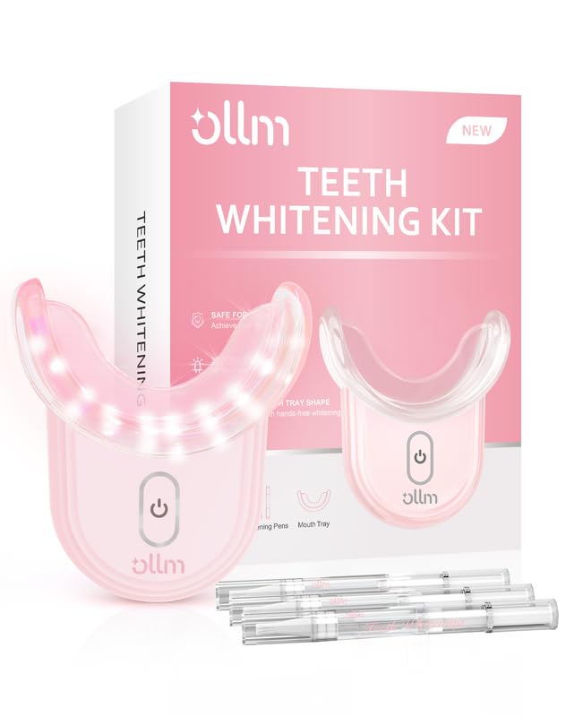 Teeth Whitening Kit Gel Pen Strips - Ollm Specially Formulated for Sensitive Teeth, Gum