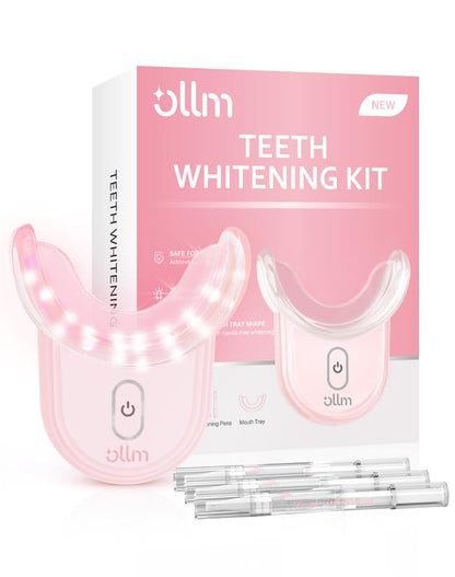 Teeth Whitening Kit Gel Pen Strips - Ollm Specially Formulated for Sensitive Teeth, Gum