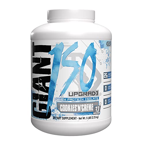 Giant Edge Series 100% Whey Protein Isolate - 25g Pure Whey Isolate - Zero Sugar, Zero 