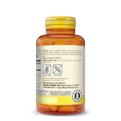 MASON NATURAL Whole Herb Ginger 500 mg, Natural Herbal Supplement, 60 Capsules