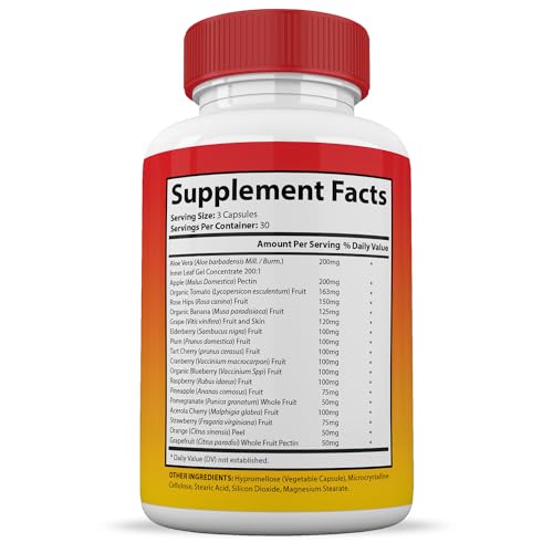 (Set of 2) Vital Fruits and Veggies Supplement Red & Green Superfoods Whole Food