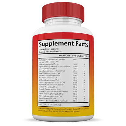 (Set of 2) Vital Fruits and Veggies Supplement Red & Green Superfoods Whole Food