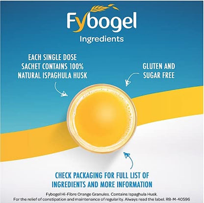 Fybogel Orange - 30 Sachets x 2 Packs