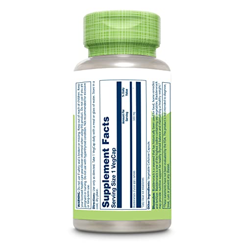 SOLARAY Bladderwrack Seaweed 580 mg Healthy Thyroid Balance and Weight Management