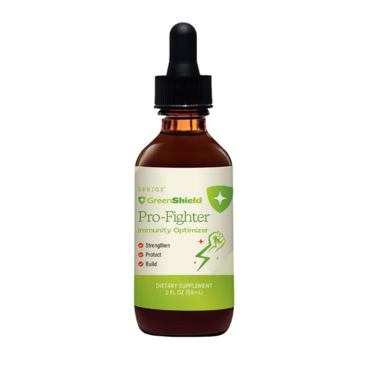 SPRIGS Pro-Fighter Immunity Optimizer Supplement, 2Oz | Comprehensive Immune Support Liquid Formula Blend with Organic Garlic & Goldenseal to Support Your Body's Natural Defense & Respiratory Function
