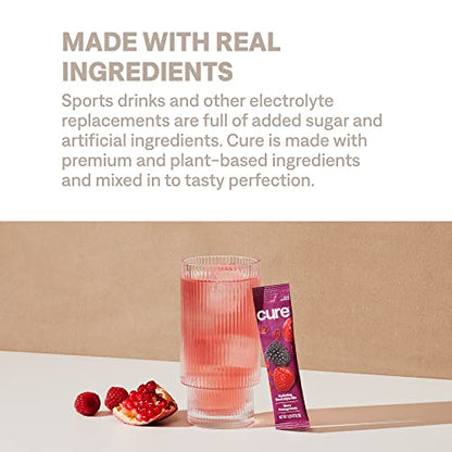 Cure Hydrating Plant Based Electrolyte Mix | FSA & HSA Eligible | Powder for Dehydration