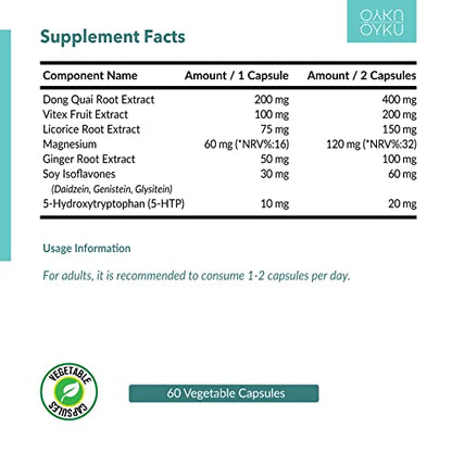 Menopause Supplements for Women. Reduces hot Flashes and Night Sweats. Menopause Relief is Safe