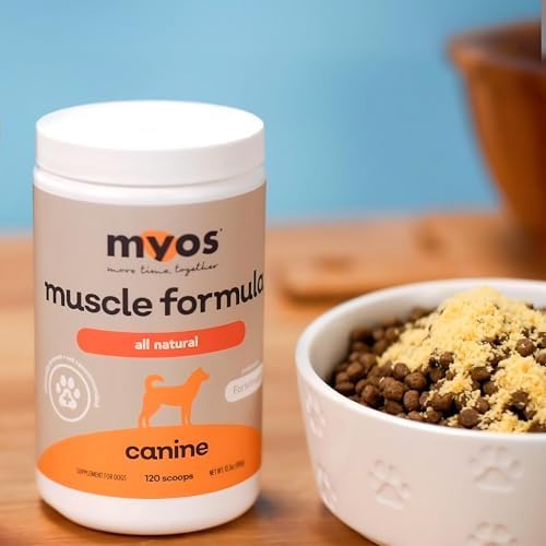 Powered by Fortetropin All-Natural Dog Muscle Builder and Mobility Support Supplement for Strength and Recovery - Helps Reduce Muscle Loss Due to Normal Aging, 360g