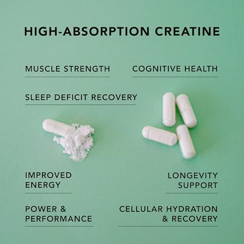 AMANDEAN Creatine + Collagen Bundle - CON-CRET Creatine HCl Capsules & Creatine, Collagen and MSM Stack, Strength and Recovery Support
