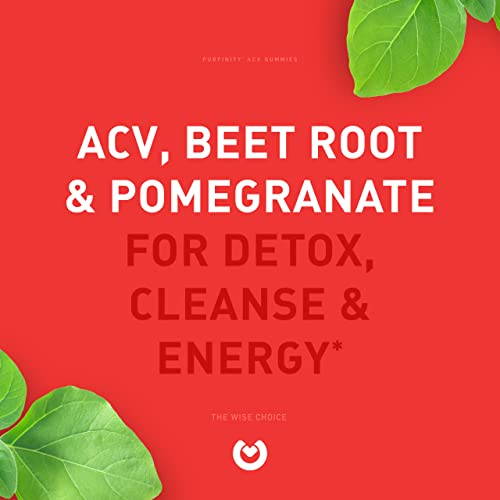 PUREFINITY Apple Cider Vinegar Gummies – Raw, Natural, Unfiltered ACV from The Mother