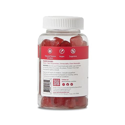 Sacred Roots Sugar-Free, Apple Cider Vinegar Gummies, 60 Gummies – Supports Healthy