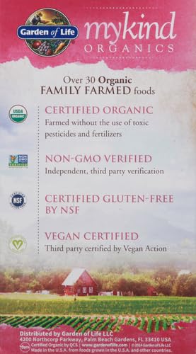 Garden of Life Organics Women 40+ Multivitamin, Vegan, 120 Tablets