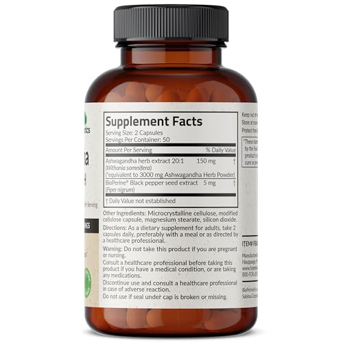 Futurebiotics Ashwagandha Extra Strength Stress & Mood Support with BioPerine