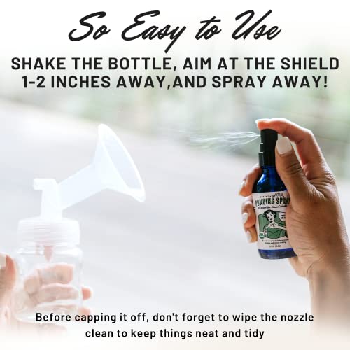 Legendairy Milk Pumping Spray 4 oz., Helps Sore Nipples & Clogged Ducts, Organic