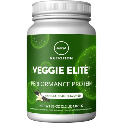 MRM Nutrition Veggie Elite Performance Protein | Vanilla Bean Flavored| Plant-Based