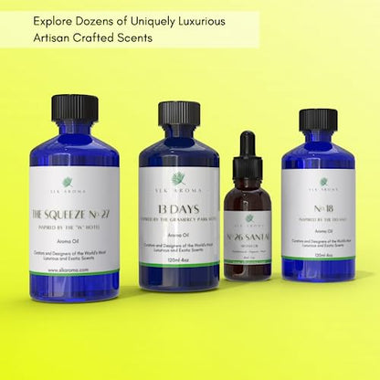 SLK Aroma, Santal Aroma Diffuser Oil, No. 26, Ultra Luxury Niche Blend of The Finest Essential Oils