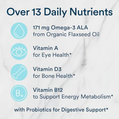 SmartyPants Multivitamin for Men, Organic Gummies: Probiotics, CoQ10, Methylfolate