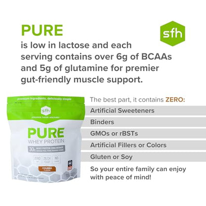 SFH Pure Whey Protein Powder Best Tasting 100% Grass Fed Whey | All Natural