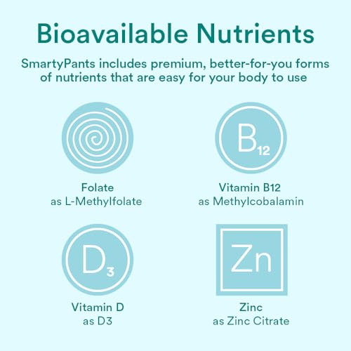 SmartyPants Prenatal Vitamins for Women, Multivitamin Gummies: Omega 3 Fish Oil