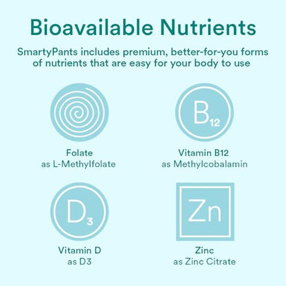 SmartyPants Prenatal Vitamins for Women, Multivitamin Gummies: Omega 3 Fish Oil (EPA/DHA)