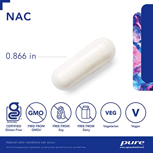 Pure Encapsulations NAC 600 mg - NAC Supplement for Lung Health & Immune Support