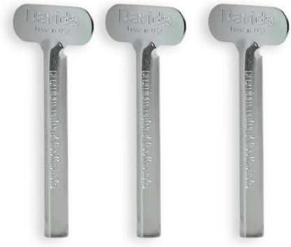Davids Toothpaste Tube Squeezer Recyclable Metal Made in USA 3 Pack