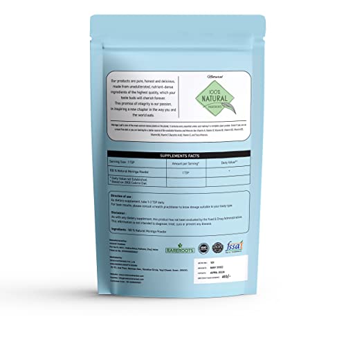 RAREROOT Moringa Leaf Powder for Weight Loss - 250g