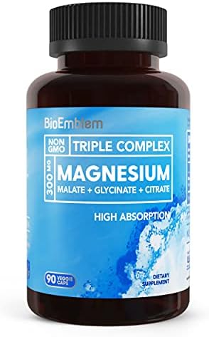 BioEmblem Triple Magnesium Complex and Joint Support for Enhanced Joint Health, Vegan, Non-GMO