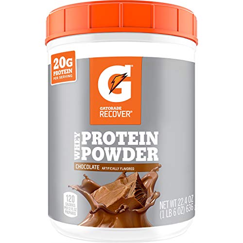 Gatorade Whey Protein Powder, Chocolate, 22.4 Ounce (20 servings per canister