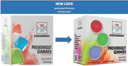 Kodagenix Pre Workout Gummies for Men and Women with Caffeine, L-Citrulline and Beta