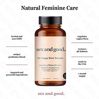 The Happy Flora Formula, Vaginal Health Supplements, Probiotics and Herbal Supplements