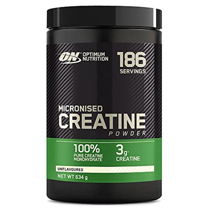 Optimum Nutrition Micronised Creatine Powder, 100% Pure Creatine Monohydrate Powder
