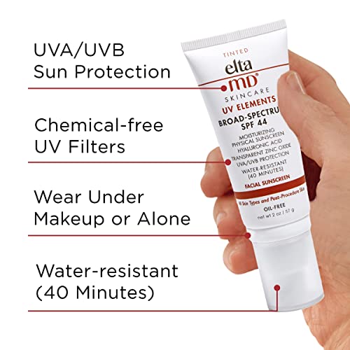 EltaMD UV AOX Elements Tinted Mineral Face Sunscreen, SPF 50 Tinted Face Moisturizer