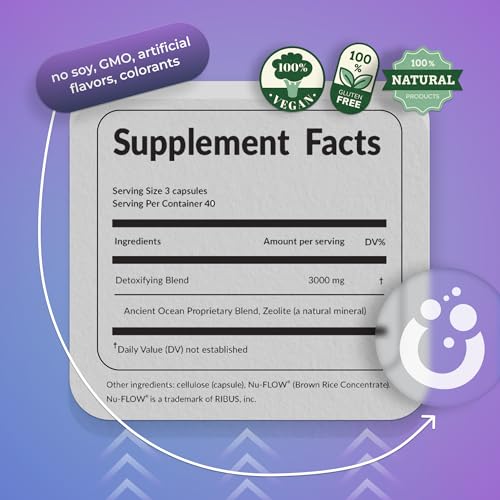 CORSA365 Zeolite Detox - Active Liver Detox, Colon & Gut Cleanse for Women and Men