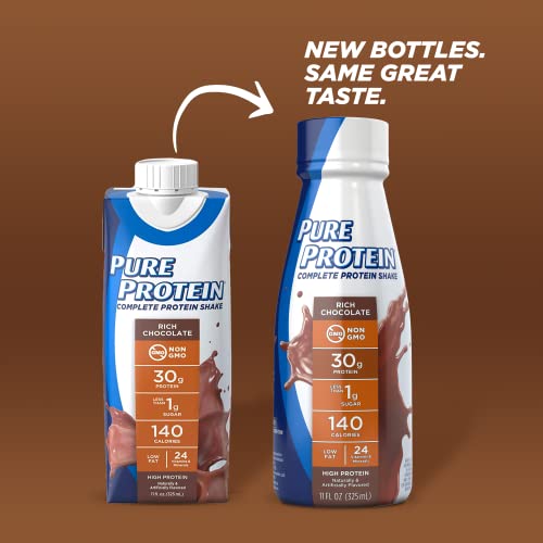 Pure Protein Chocolate Protein Shake | 30g Complete Protein | Ready to Drink and Keto