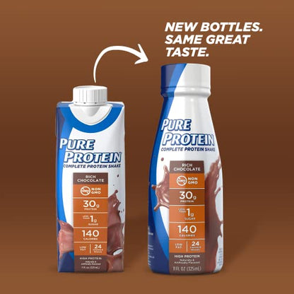 Pure Protein Chocolate Protein Shake | 30g Complete Protein | Ready to Drink and Keto
