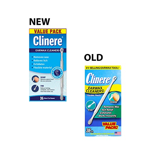 Clinere® Ear Cleaners Club Value Pack, 36 Count Earwax Remover Tool Safely and Gently