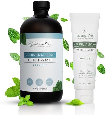 Remineralizing Oral Care Bundle, Mint Toothpaste + Mint Mouthwash