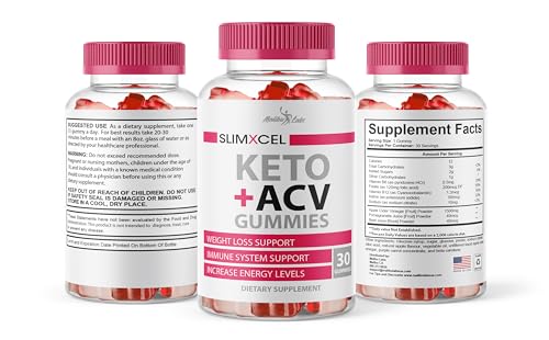 SlimXcel Keto ACV Gummies Weight Loss - 1500mg Once a Day, Strong Time Released Advanced