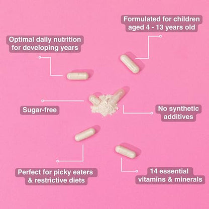 Kids Vitamins - Multivitamin for Kids with Calcium, Zinc, Iron, Vitamin C, B12, D3 and More