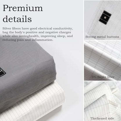 Grounding Sheet, Grounding Mat for Bed with Grounding Cord, Reduce Painful, Inflammation