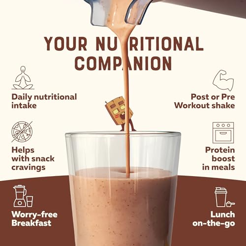 WitiWiti Vegan Meal Replacement, Chocolate - Plant Based Protein Powder 23g
