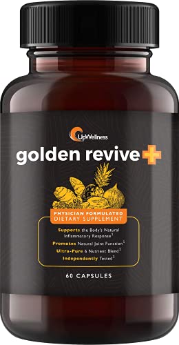 UpWellness Golden Revive + Joint Support with Quercetin, Magnesium, and Turmeric 
