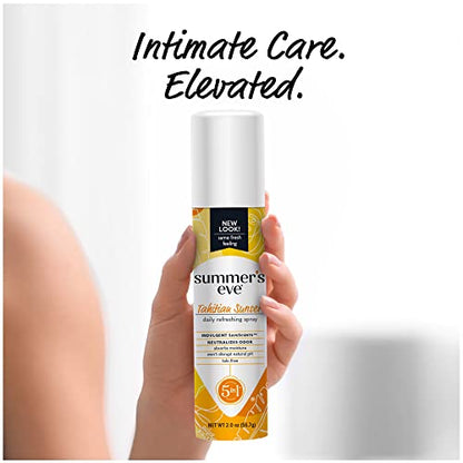 Summer's Eve Tahitian Sunset Daily Feminine Spray, 2 oz, 6 Pack