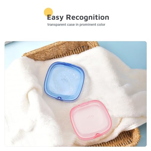 Slim Transparent Aligner Case with Magnetic Closure, Small Compact Retainer Holder Fits